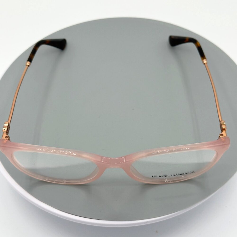 Dolce & Gabbana Eyeglasses Frames DG 3363 3384 54-18-145 Pink Rose Gold Tortoise - Picture 3 of 9